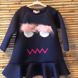 Halabaloo Monster Blue Dress 3T - NWT